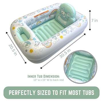 Disney Winnie The Pooh Inflatable Tub for Safe Bathing