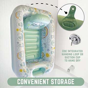 Disney Winnie The Pooh Inflatable Tub for Safe Bathing