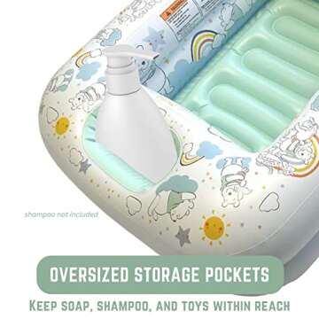 Disney Winnie The Pooh Inflatable Tub for Safe Bathing