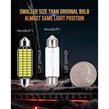 LUYED Super Bright LED Bulbs for Dome Light 330 Lumens