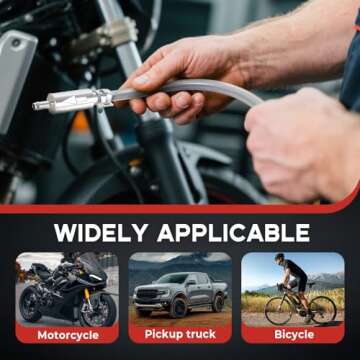 Medech Brake Bleeder Hose for Cars and Motorcycles Kit