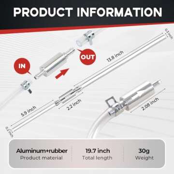 Medech Brake Bleeder Hose for Cars and Motorcycles Kit