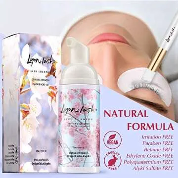 Eyelash Extension Foam Cleanser - Gentle and Paraben-Free