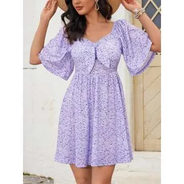 UEAL Women's Summer Sundress for Graduation and Leisure