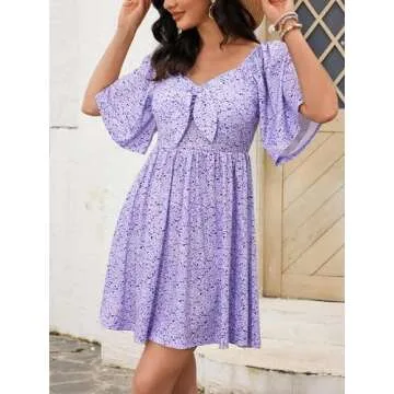 UEAL Women's Summer Sundress for Graduation and Leisure