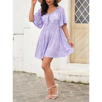 UEAL Women's Summer Sundress for Graduation and Leisure