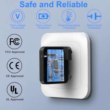 96W USB C Laptop Charger for All USB Type C Devices