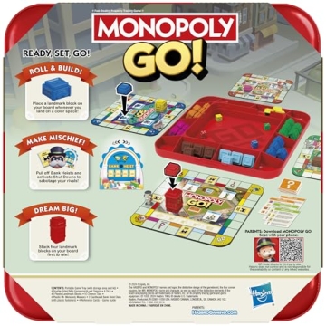 Monopoly GO! Fast-Paced Board Game for All Ages