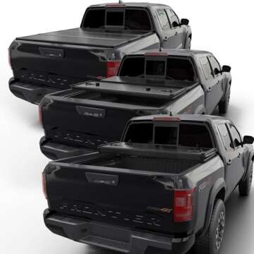 Calffree Hard Tri-Fold Tonneau Cover for 2005-2025 Nissan Frontier 5ft Bed