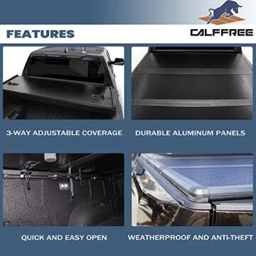Calffree Hard Tri-Fold Tonneau Cover for Nissan Frontier