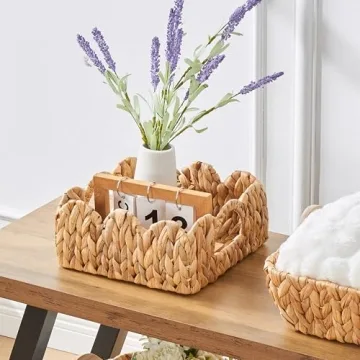 VILSSOVY Scalloped Baskets - Stylish Storage Solution Set