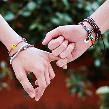 375pcs Smile Face Beads, 10mm(0.39in) Colorful Smile Beads for Jewelry Making, Bracelets DIY Craft Supplies, 15 Styles