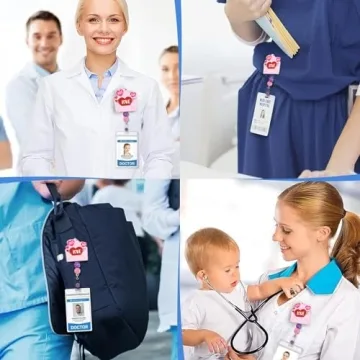 Cute Valentine's Nurse Badge Reel for Office & School