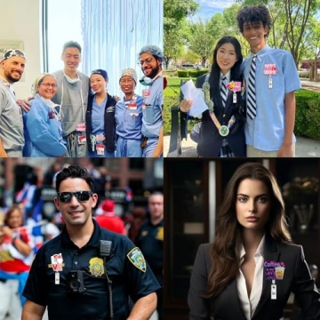 Cute Valentine's Nurse Badge Reel for Office & School