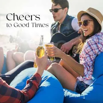 Dragon Glassware Beer Glasses - 13.5 oz Clear Double Wall Insulated Beer Glass Set of 2 - Upside Down Design - Holds One Full Bottle - Freezer Safe