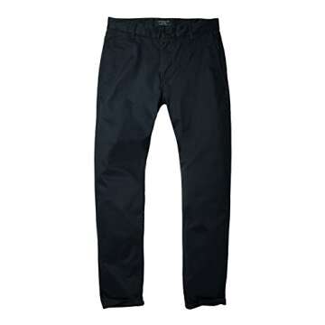 Match Men's Slim Fit Tapered Stretchy Casual Pants (34W x 31L, 8050 Navy Blue#1)