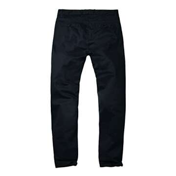 Match Men's Slim Fit Tapered Stretchy Casual Pants (34W x 31L, 8050 Navy Blue#1)
