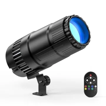 Ultra Bright 20W Pinspot Light with Remote – Perfect for Disco Parties & Events