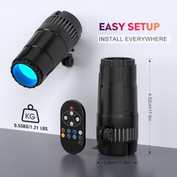 20W RGBW Pinspot Light with Remote for Events