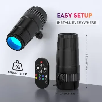 20W RGBW Pinspot Light with Remote for Events