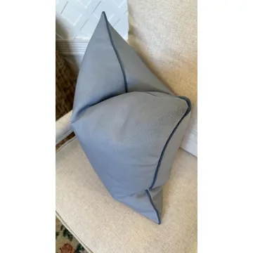 Luxurious Jillien Harbor Blue Pillow Cover for Home Decor
