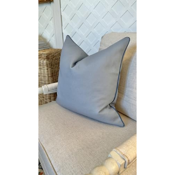 Luxurious Jillien Harbor Blue Pillow Cover for Home Decor