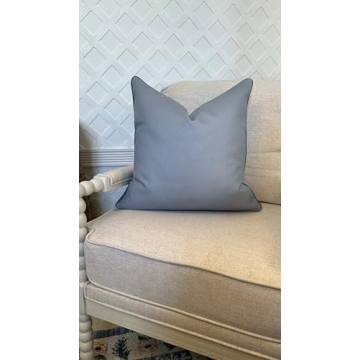 Luxurious Jillien Harbor Blue Pillow Cover for Home Decor
