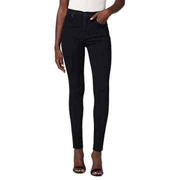 Hudson Jeans Women's Barbara High Rise Super Skinny Jean, Black, 25