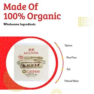 Cathay Fresh Spring Roll Rice Paper Wrappers - 30 Sheets of Authentic Taste