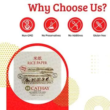 Cathay Fresh Spring Roll Rice Paper Wrappers - 30 Sheets of Authentic Taste