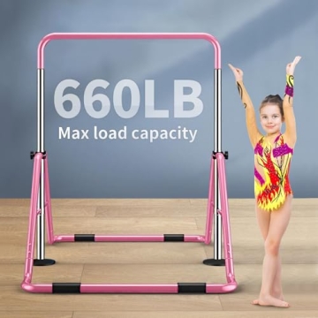 Slsy Adjustable Gymnastics Bars for Kids Training Home