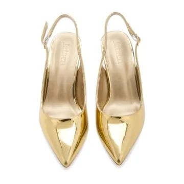 Elegant Dove Gold Slingback Heels for Any Occasion