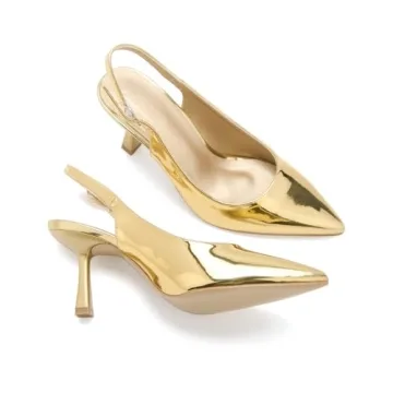 Elegant Dove Gold Slingback Heels for Any Occasion