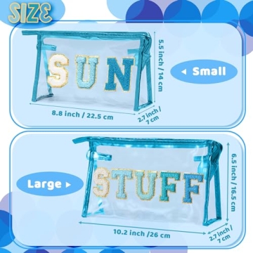Y1tvei SUN STUFF Stylish Makeup Bags Set for Travel