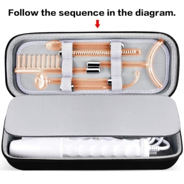 Compact Skin Care Tools Case for High Frequency Wands