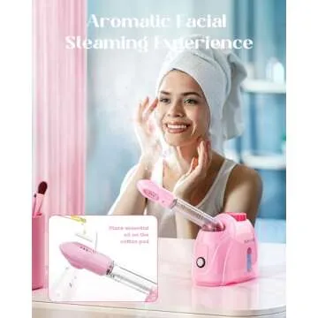 Wavytalk Facial Steamer for Home Spa and Skin Care
