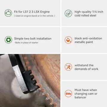 Bentolin LS Flywheel Locking Tool Flexplate Flywheel Holder Compatible with Engine Chevy LS 1 2 3 LSX