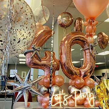 ATOLS Let's Party Neon Sign Battery or USB Powered, Happy Birthday Led Sign, Lets Party Light Up Sign for Wall Decor, Bachelorette Party, Engagement, Wedding, 16x7Inch,Warm White