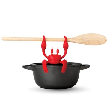 OTOTO Red Crab Silicone Utensil Rest for Kitchen