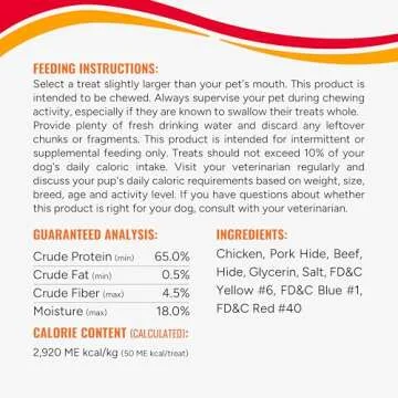 Good ‘n’ Fun Triple Flavor Wings Chews for All Dogs, Treat Your Dog to Long-Lasting Chews Made with Chicken, Pork Hide and Beef Hide, 12 Ounces