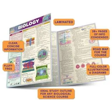 Biology QuickStudy Laminated Reference Guide for Students