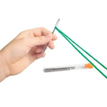 Hekisn Large-Eye Blunt Needles for Easy Crafting