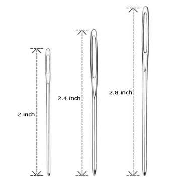 Hekisn Large-Eye Blunt Needles, Stainless Steel Yarn Knitting Needles, Sewing Needles, Crafting Knitting Weaving Stringing Needles,Perfect for Finishing Off Crochet Projects (9 Pieces)