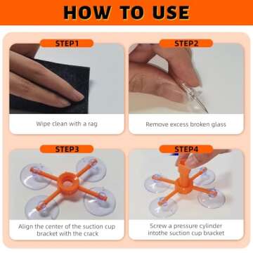 LOMEEN Windshield Repair Kit 2 Pack - Upgrade Efficiency Glass Repair Fluid for Cars