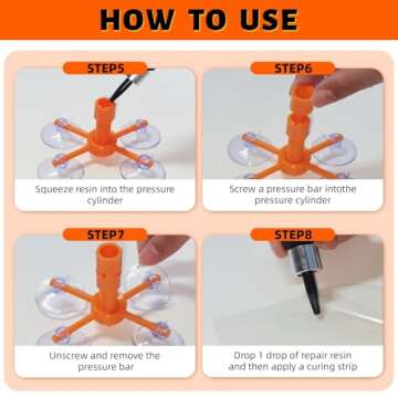 LOMEEN Windshield Repair Kit - High Efficiency Glass Repair Fluid