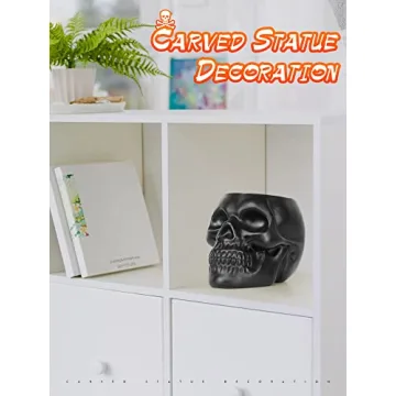 Dashamce Skull Planter Dish for Halloween and Home Decor