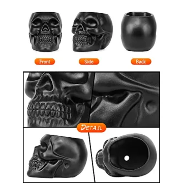 Dashamce Skull Planter Dish for Halloween and Home Decor