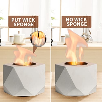 KIZZBY Tabletop Fireplace - Elegant Indoor Outdoor Decor