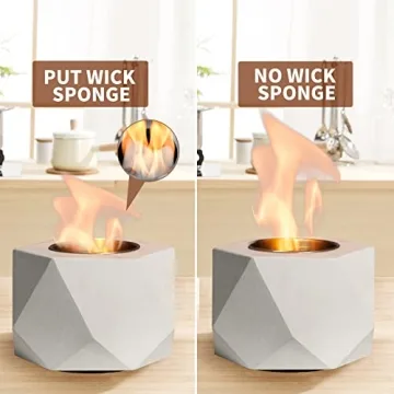 KIZZBY Tabletop Fireplace - Elegant Indoor Outdoor Decor
