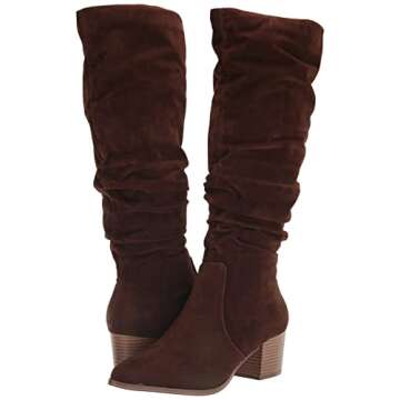 Shop Amazon Essentials Women's Tall Block Heel Boots Online